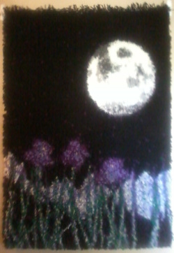 Click to enlarge Completed Moon Rug